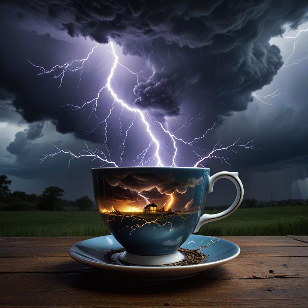 Tempest in a Teacup: Stormy Skies and Tornadoes