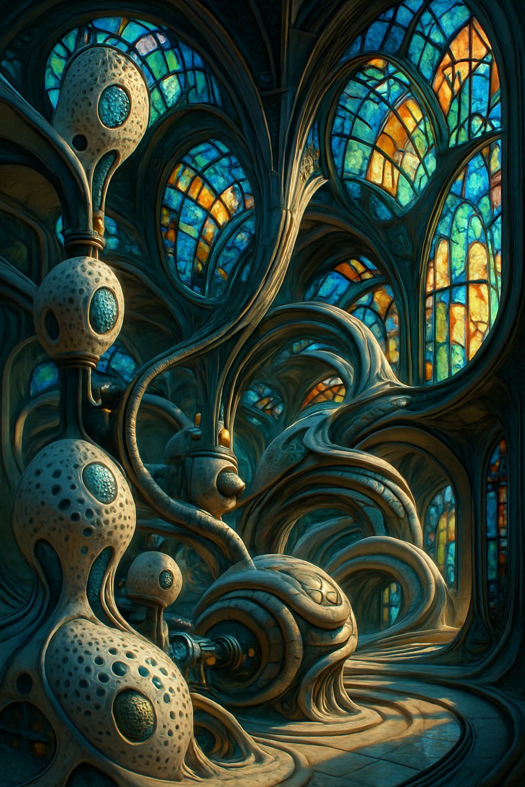 Diatomaceous Modernism Inflatable Ceramic Earthly Whirlingto...