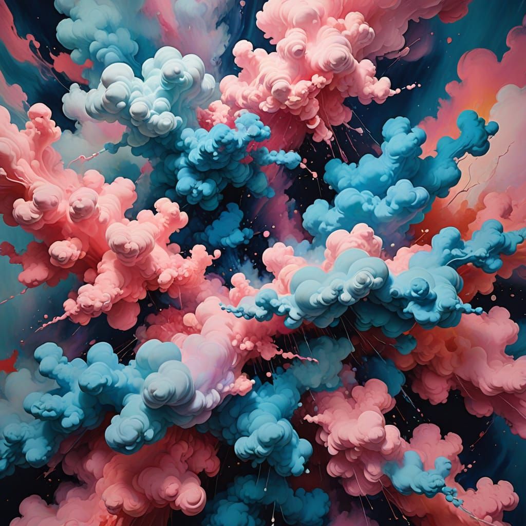 Vibrant Surrealist Dreamscapes in Bold Brushstrokes