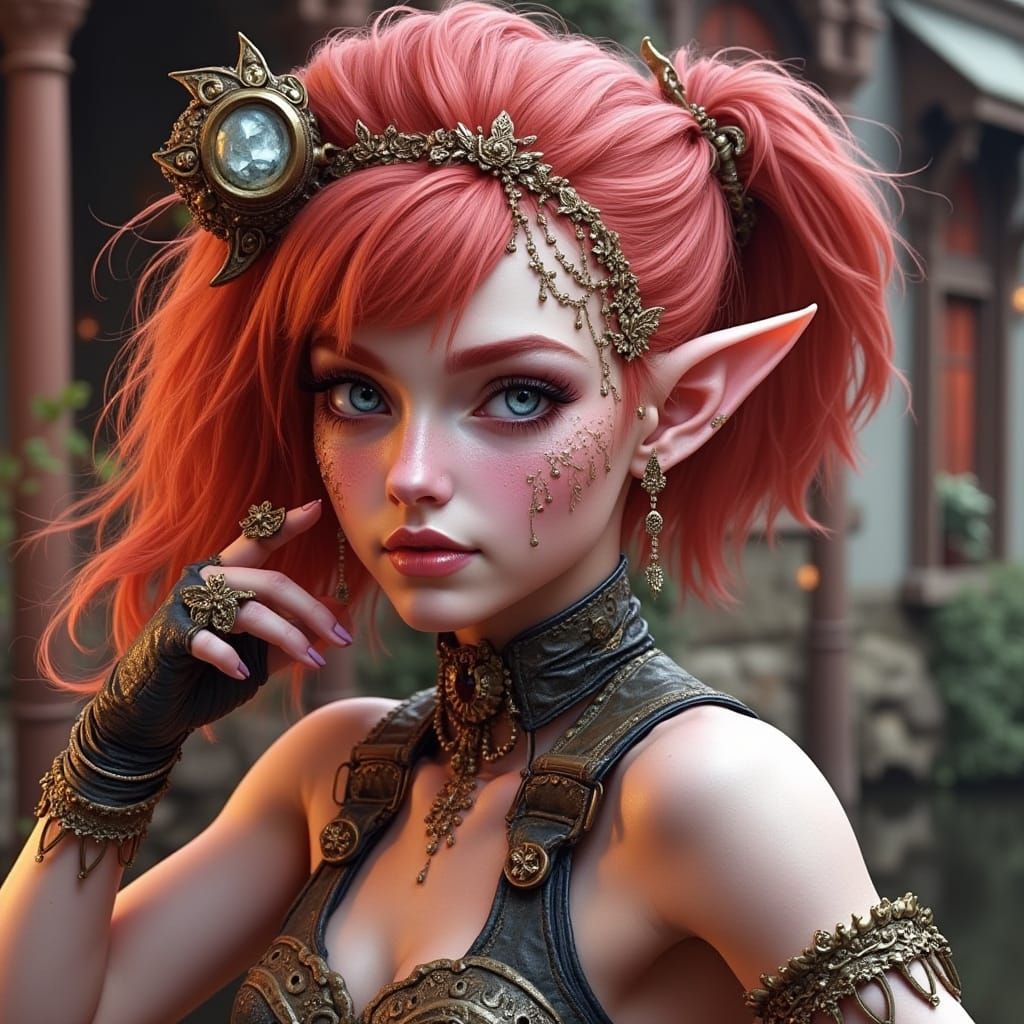 Ethereal Fantasy Dancer in Hyperdetailed Misty Scene