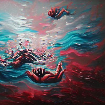 AI Generated Image of Drowning