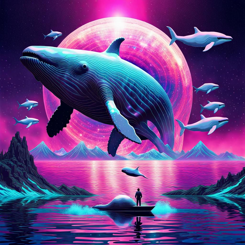 Cosmic Vortex in Holographic Vaporwave Space