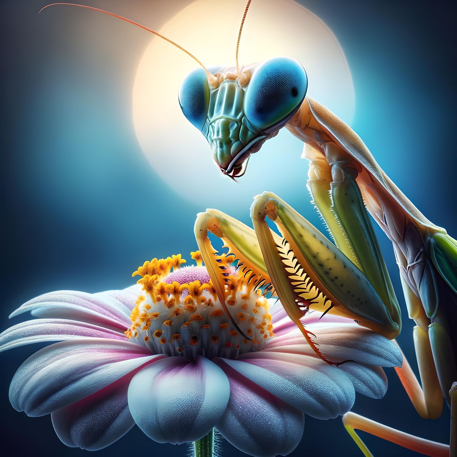 Macro Praying Mantis