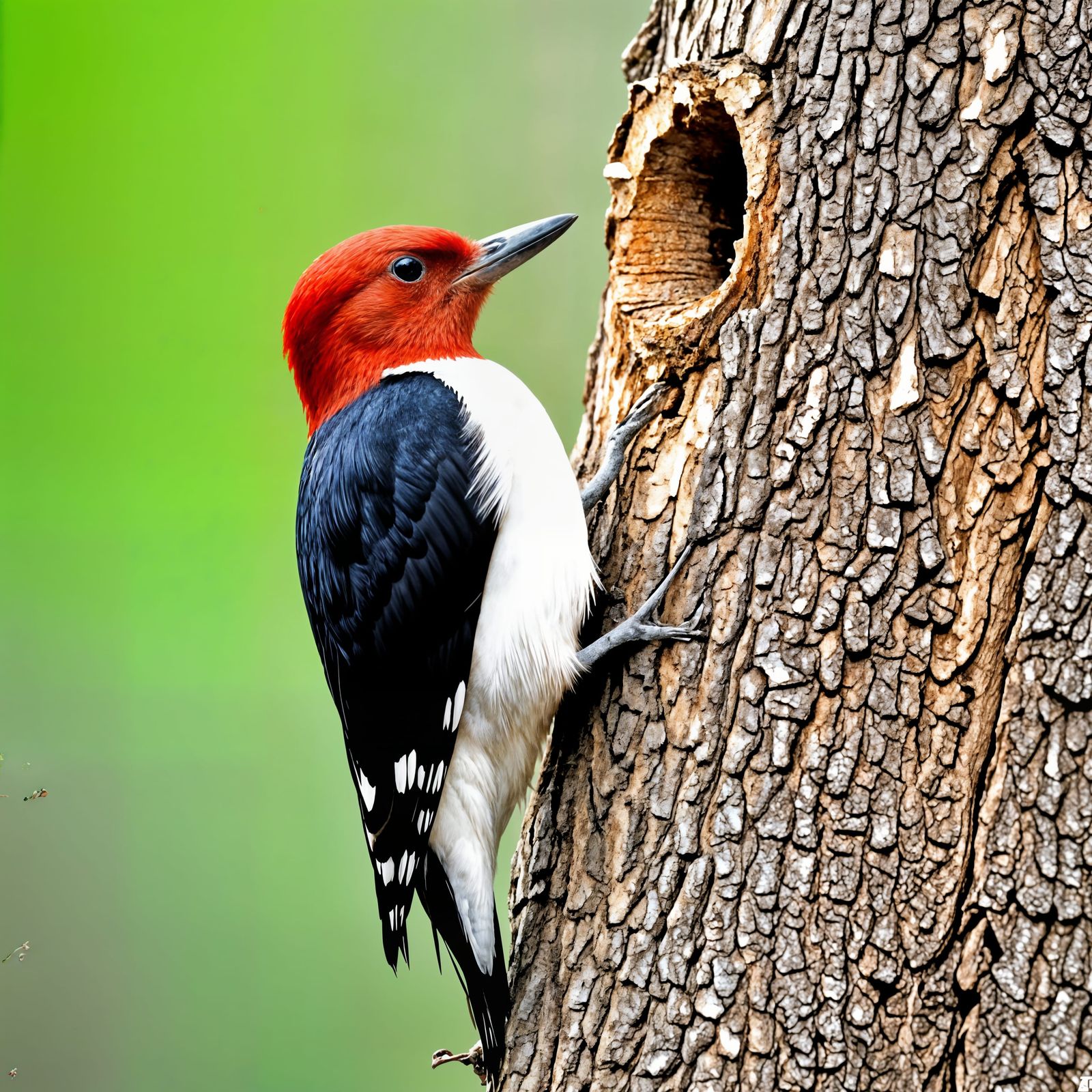 Red-Headed Woodpecker Perched on a Branch