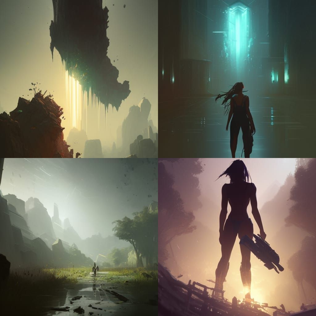 Dynamic Concept Art with Intricate Lighting