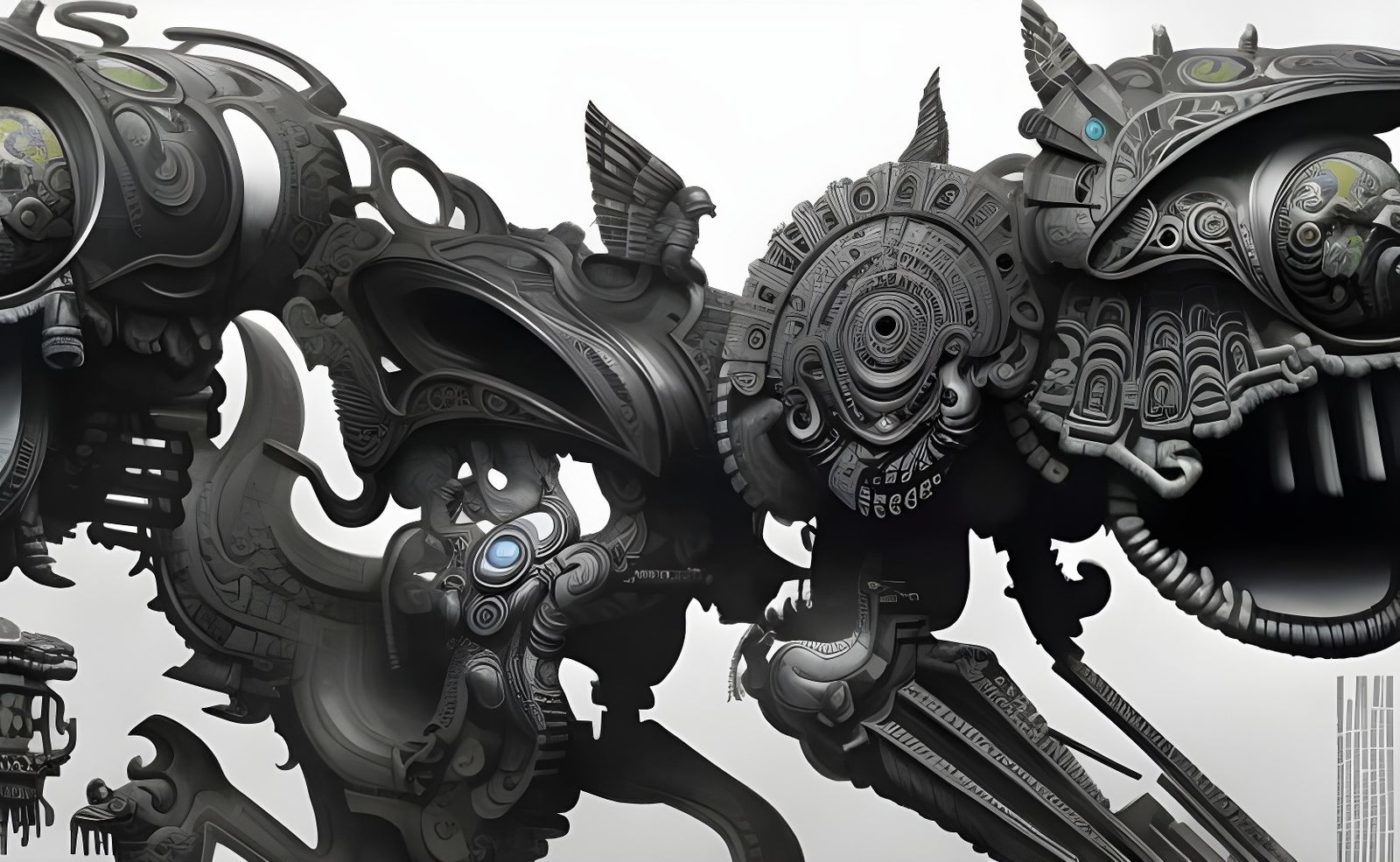 Gallery: Abstract fantasy mech psy-art 20may23