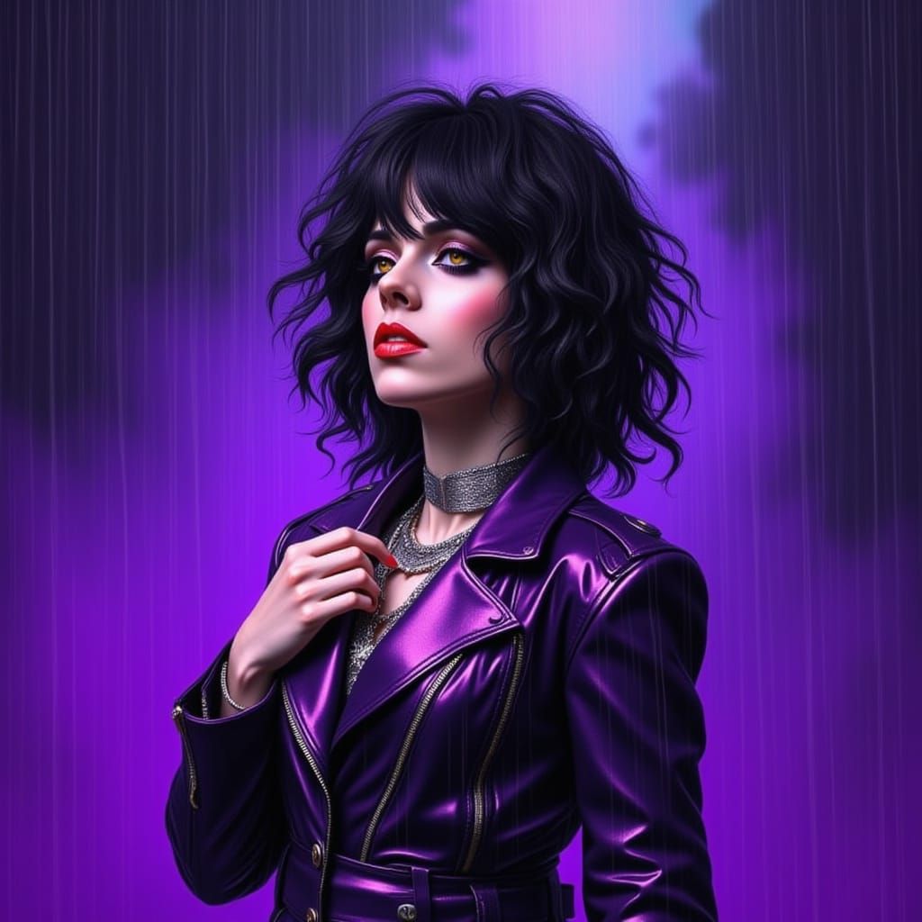 Striking Purple Rain Landscape