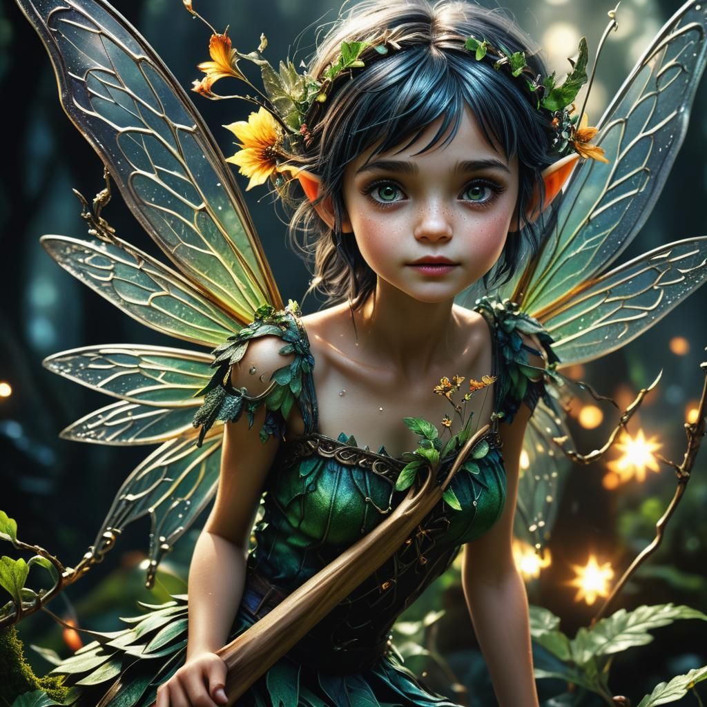 Hyperrealistic Magical Pixie in High Definition