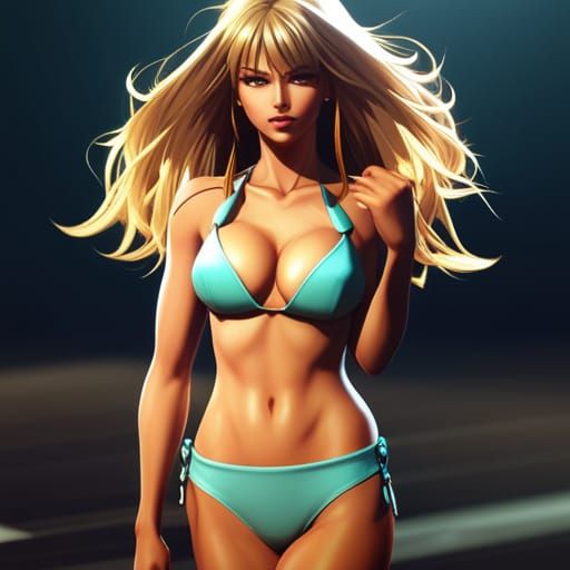 Barbie Pose In a Bikini