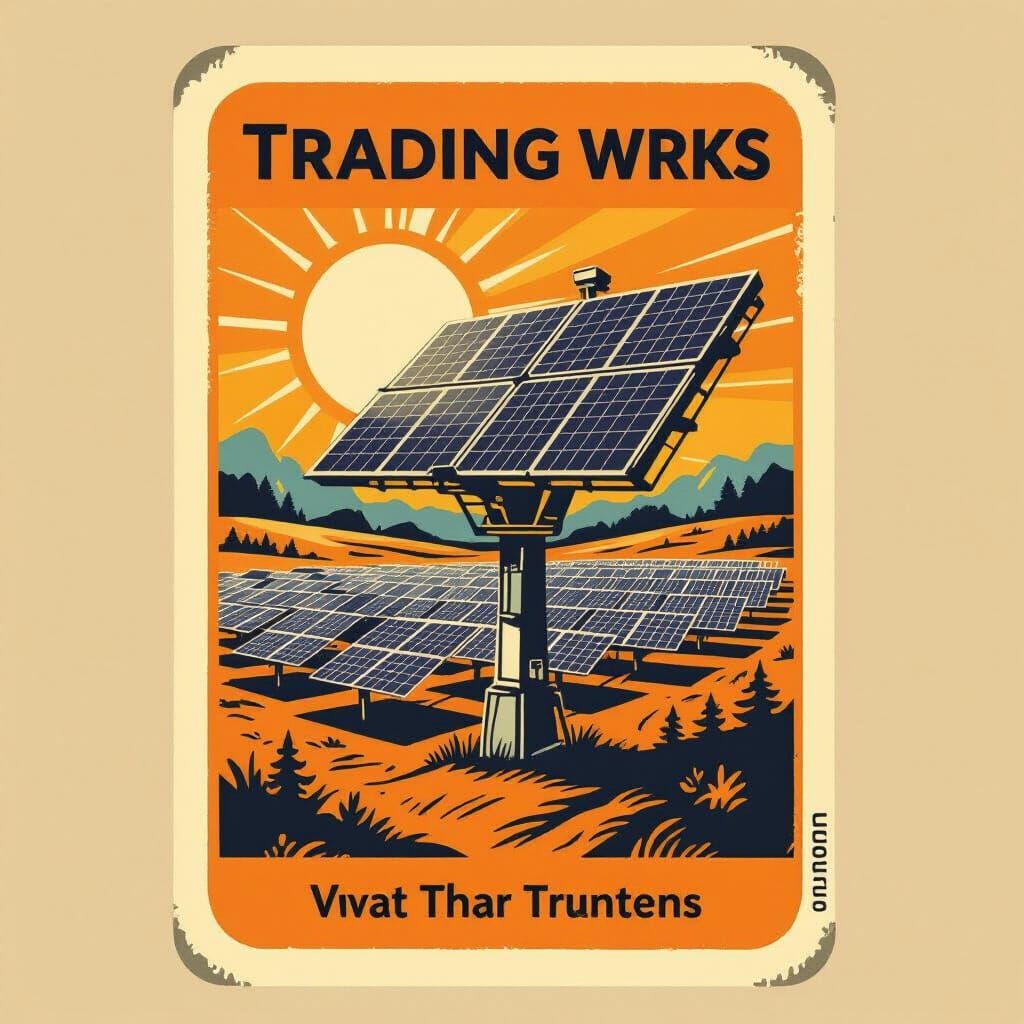 Orange Trading Card Style Art