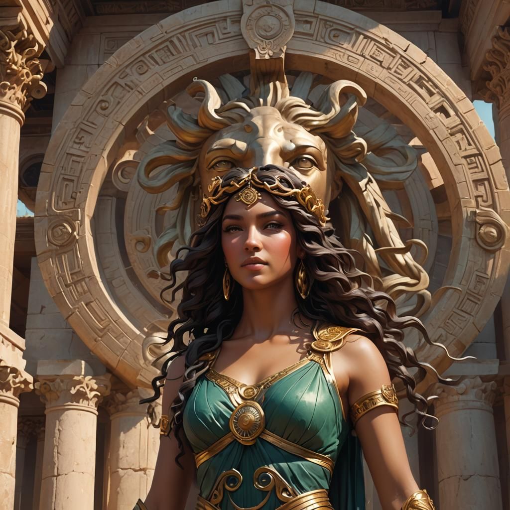 Medusa's Smile: Ancient Greek Temple Portrait
