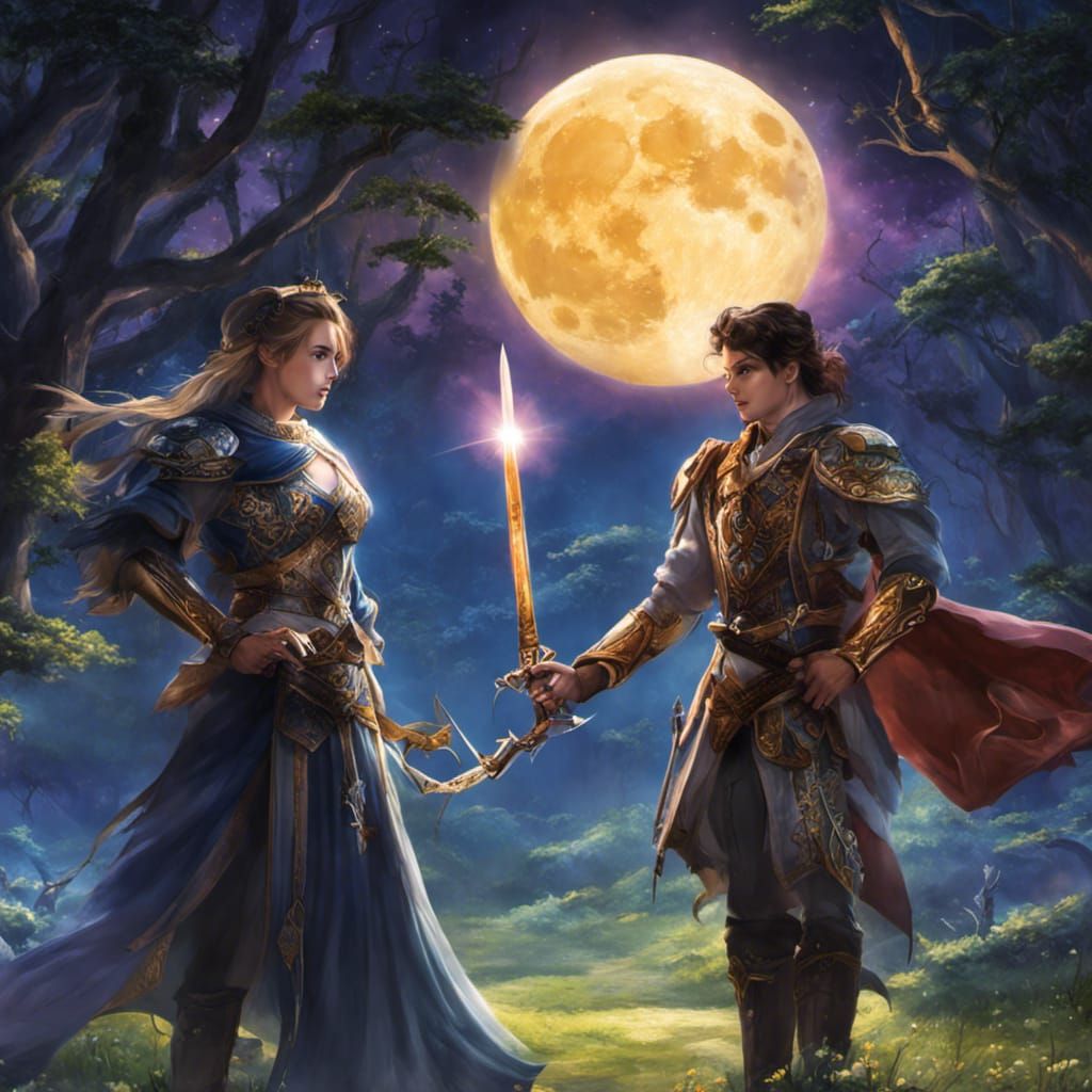 Enchanted Fighters in the Moonglow