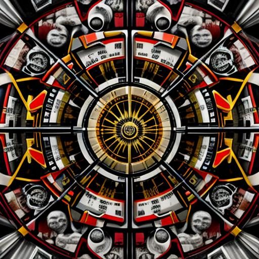 Psychedelic Rolls Royce in Surreal 3D Render