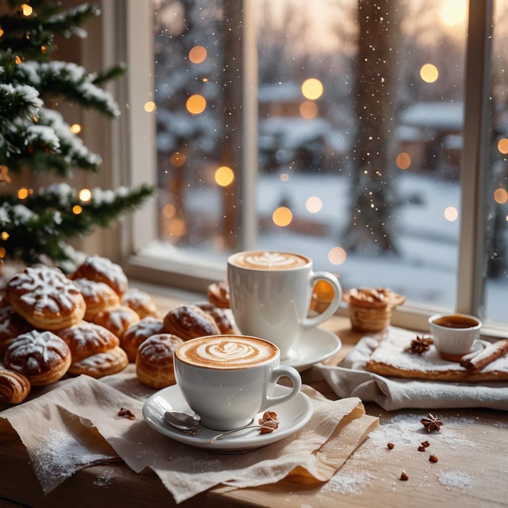 Cozy Christmas Morning Still Life Photography
