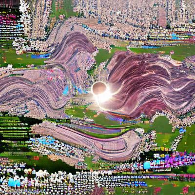 Abstract Image Generated at Low Resolution