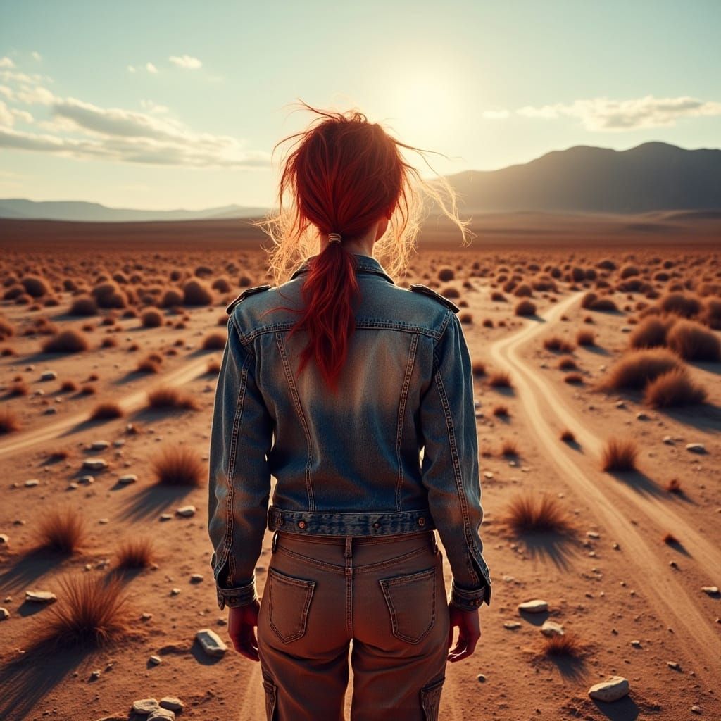 Mojave Desert Photographer with Red Hair