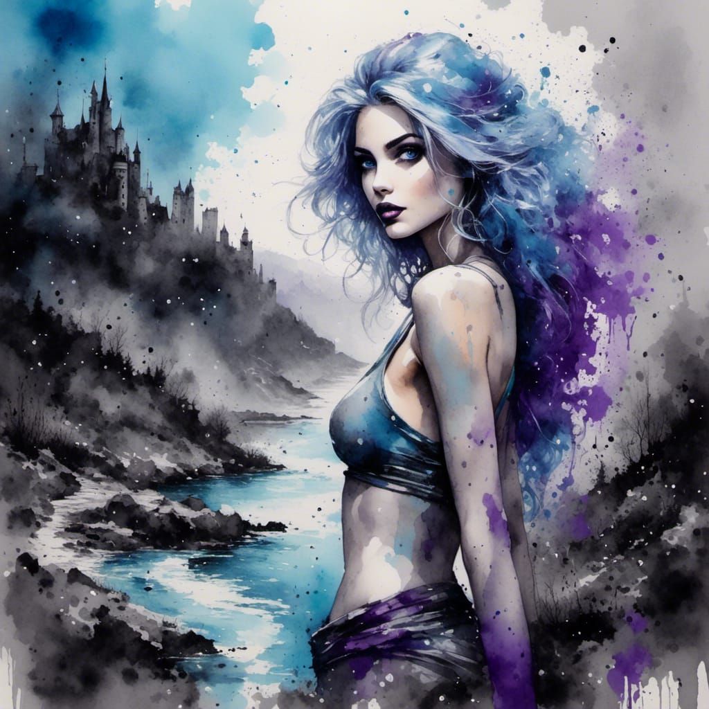 <lora:Paint Splat:0.5>