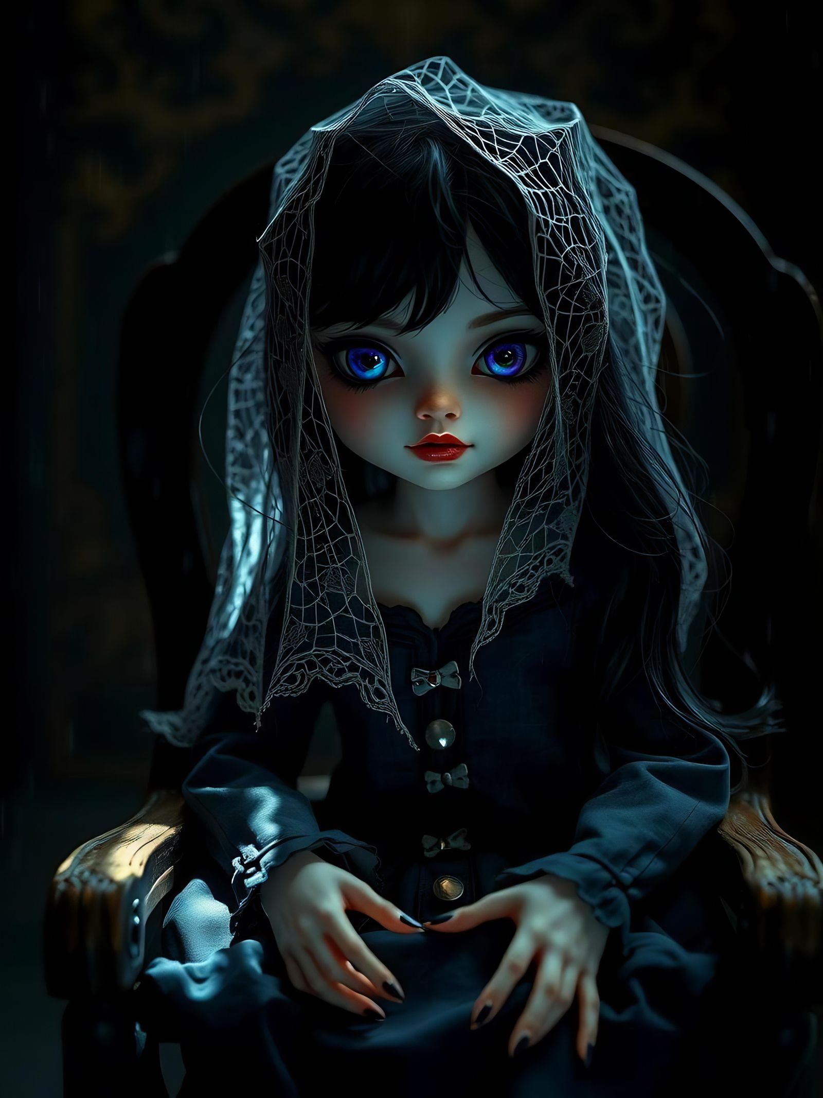 Eerie Gypsy Doll Portrait in Unreal Engine 5