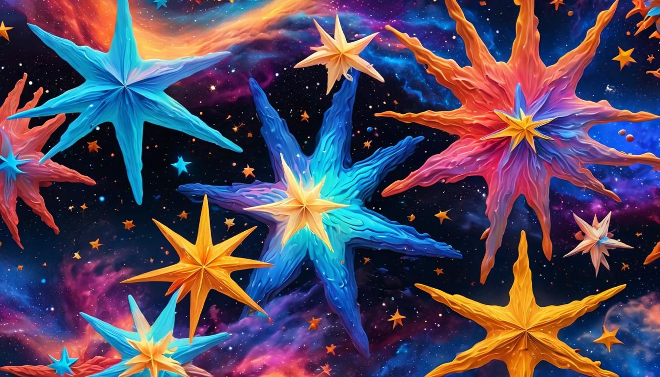 Psychedelic Astro Art: Explosive Star Cluster Formation