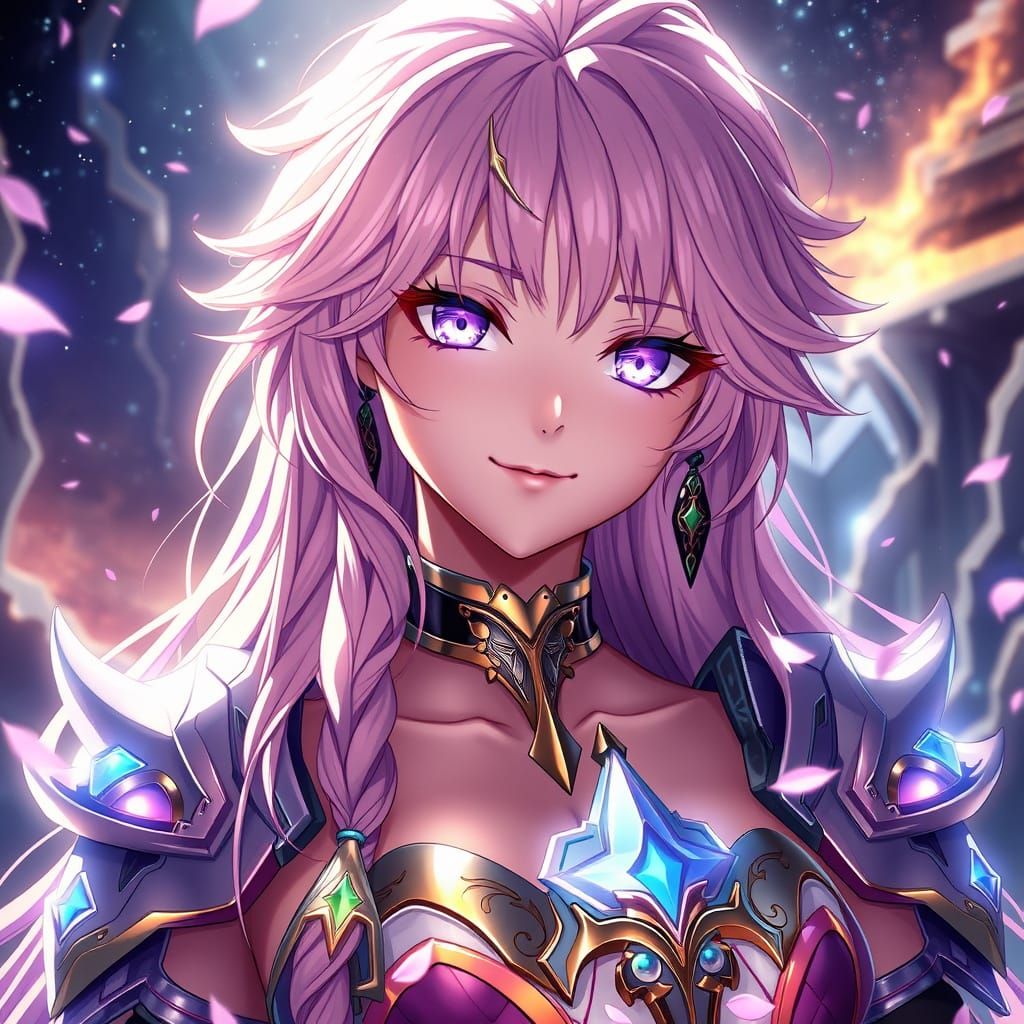 Seductive Anime Goddess in Photorealistic Style