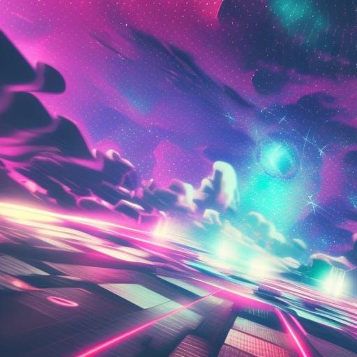 Neo Tokyo: Universe Collision in a Surreal Style