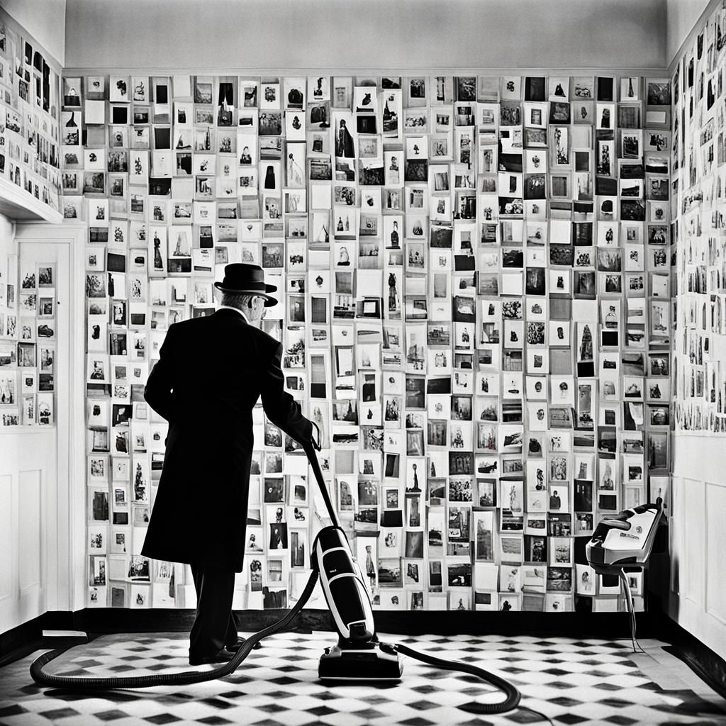 Vacuum Cleaner in Norman Parkinson Style