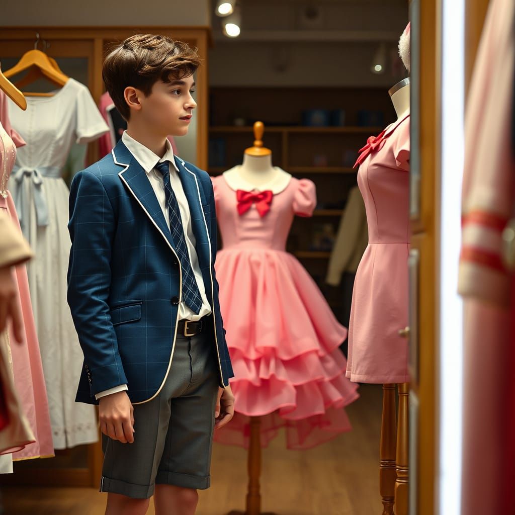 Young Man Frozen in Moment of Vulnerable Introspection, Insp...