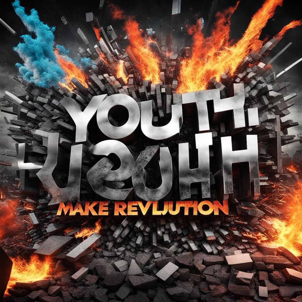 Youth Revolution Album Cover in 3D