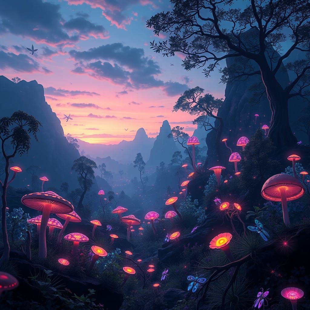 Windows 95-Inspired Dreamscape at Dusk