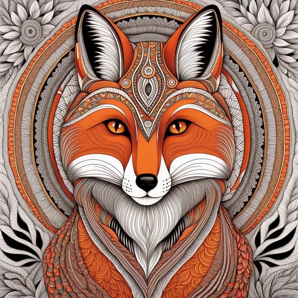beautiful Fox,TingaTinga style
