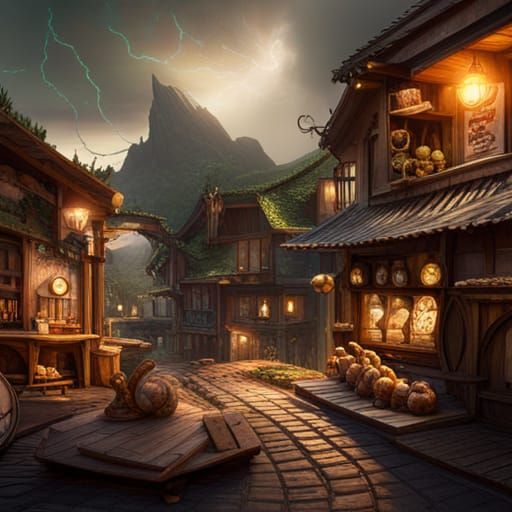 Five Squirrels in a nut market