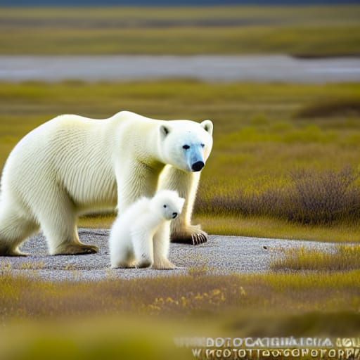 Polar Bear and Cub in Wapusk National Park