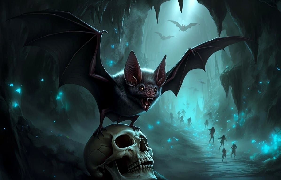 Hyperrealistic Bat Chasing People From Cave