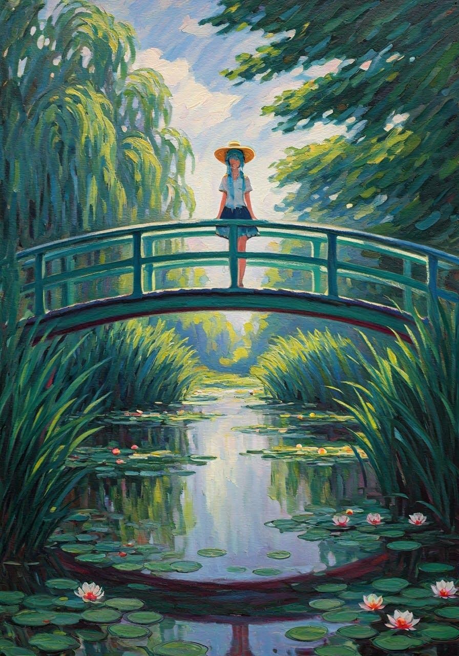 A Mid-19th Century Impressionist Masterpiece: Miku Amidst Mo...