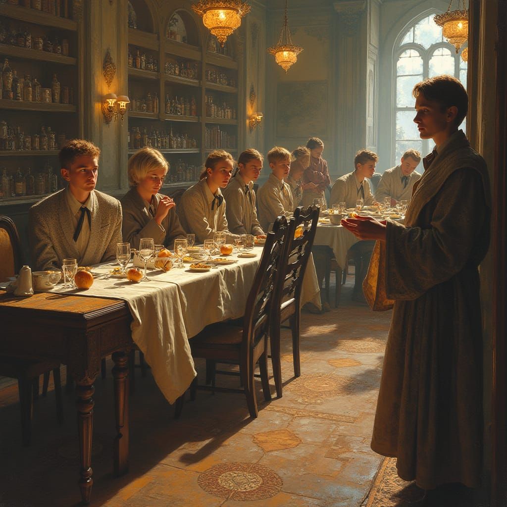 A Man Contemplating Life's Dilemmas in a Luxurious Beachside...