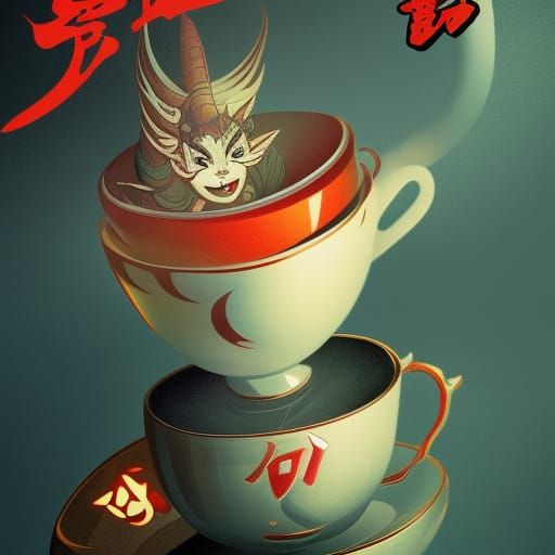 Demon in Teacup: Japanese Poster Art Style