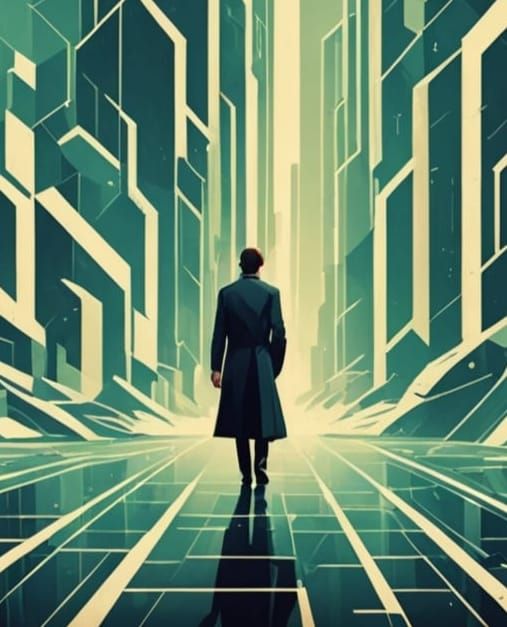 Art Deco Broken Reality by Johannes Wessmark