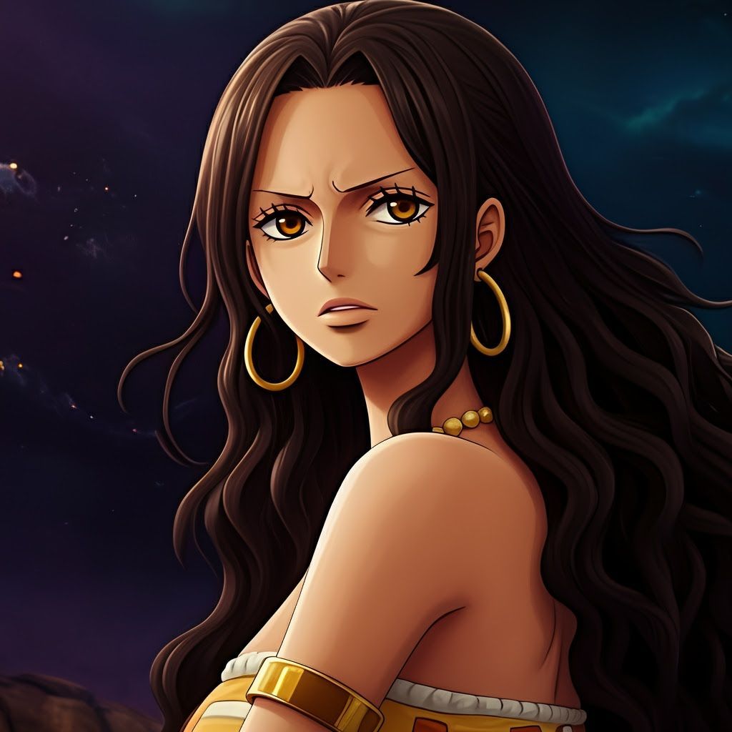 One Piece OC Girl Anime Panel, Matte Painting Style