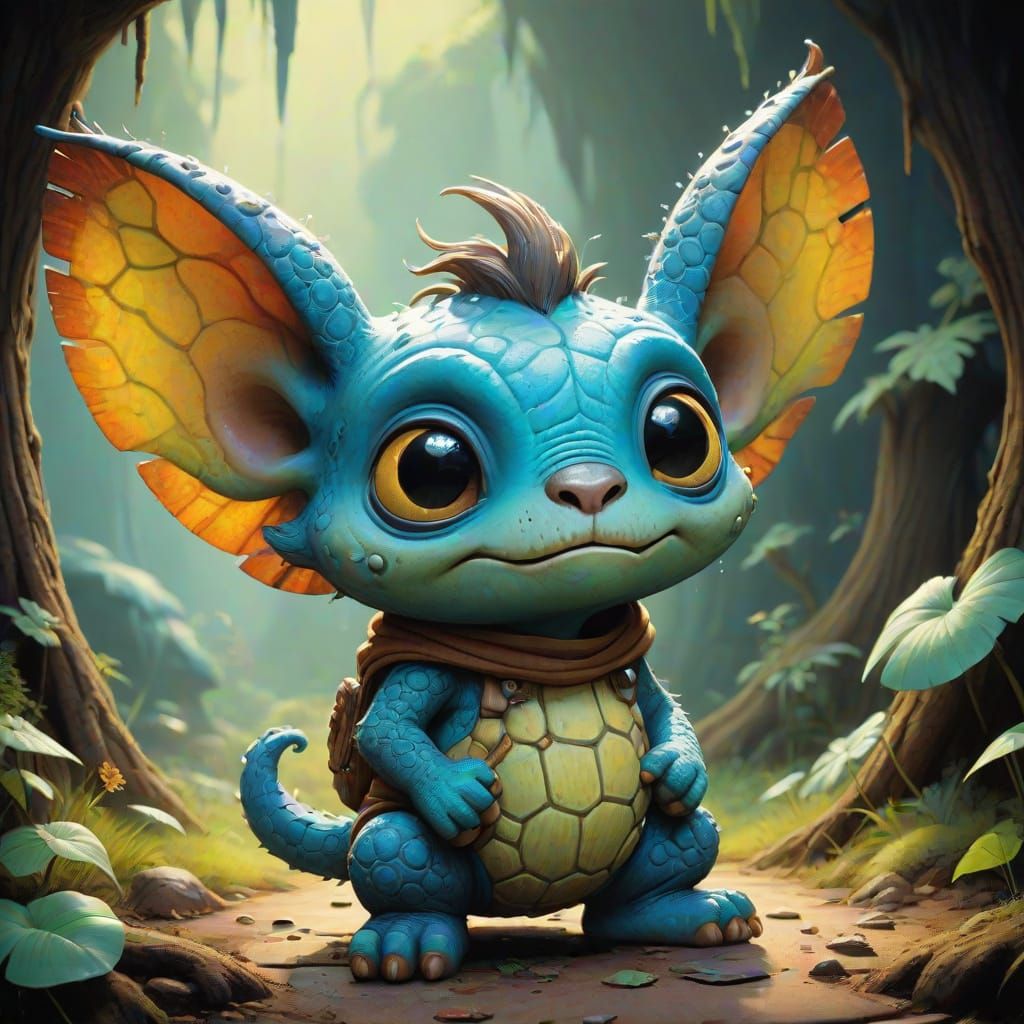 Whimsical Creature Designs in Cute, Surreal Style