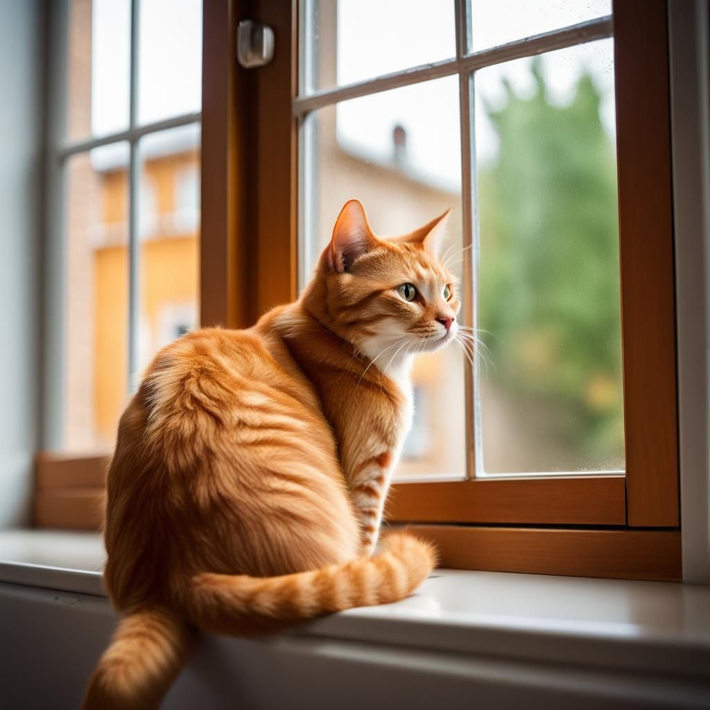 Two Tails the Ginger Kitty