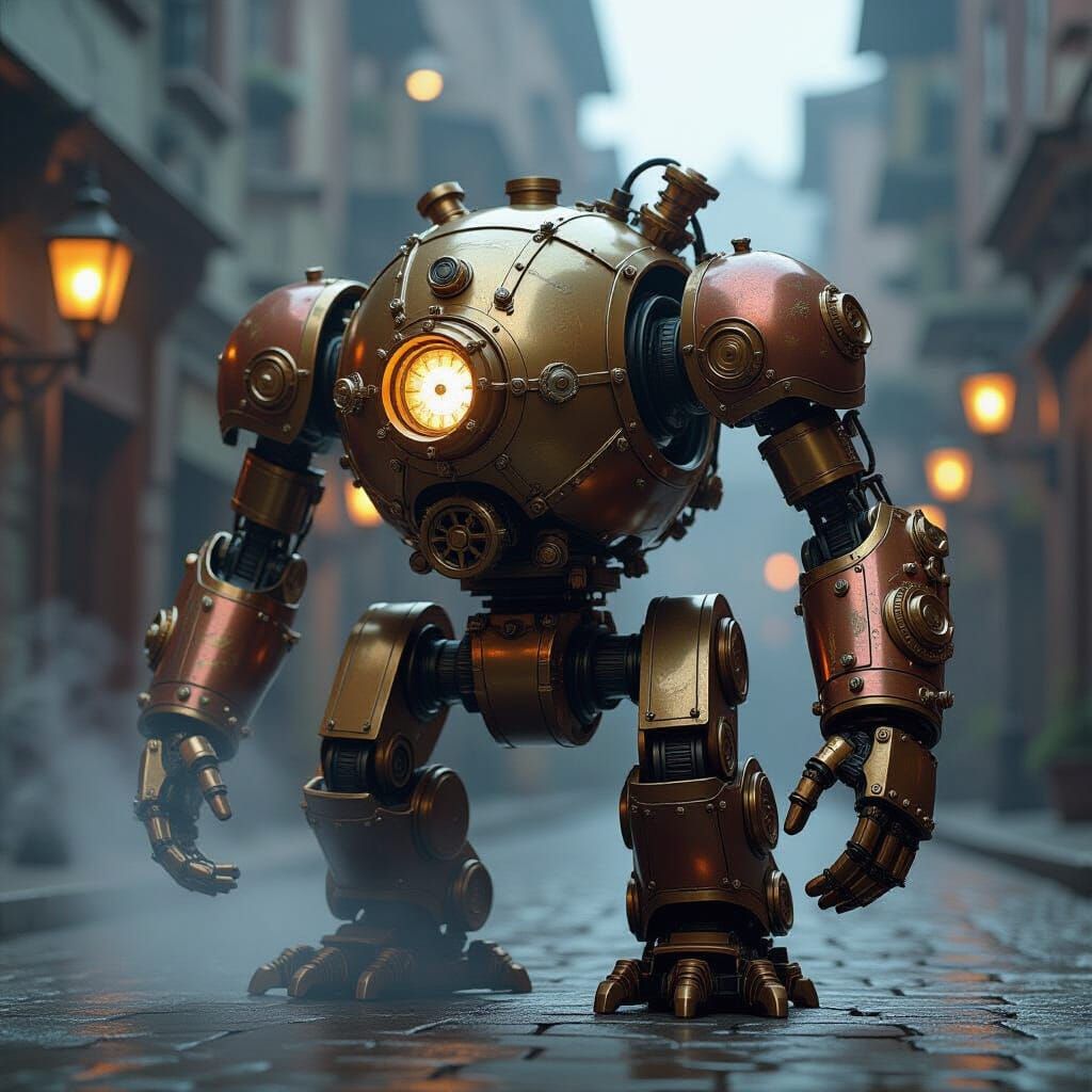 Steampunk Mechanical Animal in Hyper-Realistic 4K