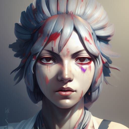 Toga Himiko Portrait in Art Nouveau Style