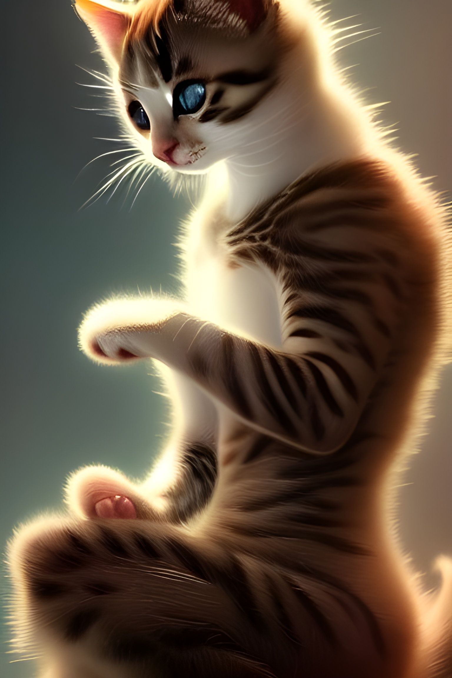 Beautiful Kitten: 8K 3D Digital Art