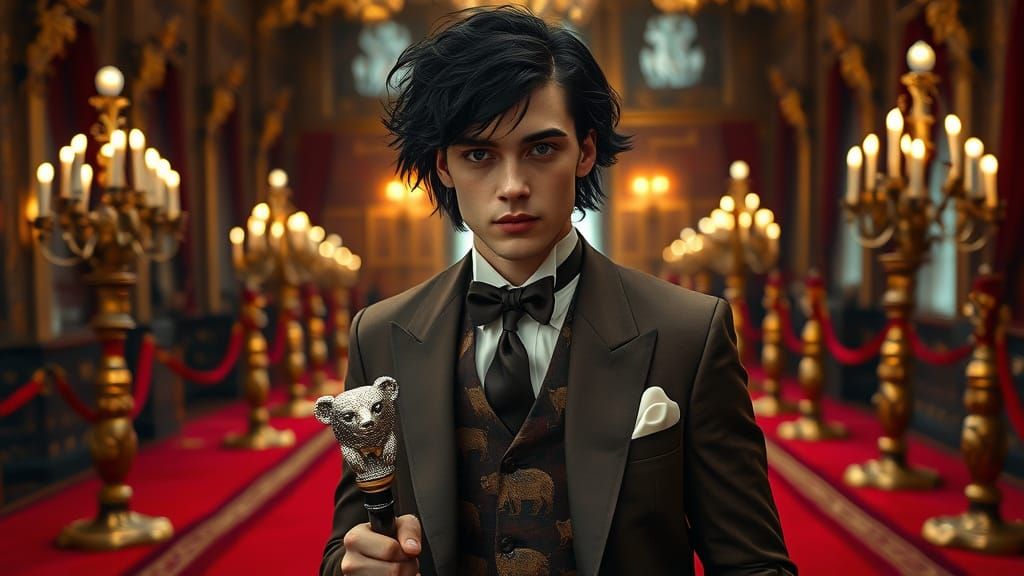 Dashing Gentleman in Vintage Glamour