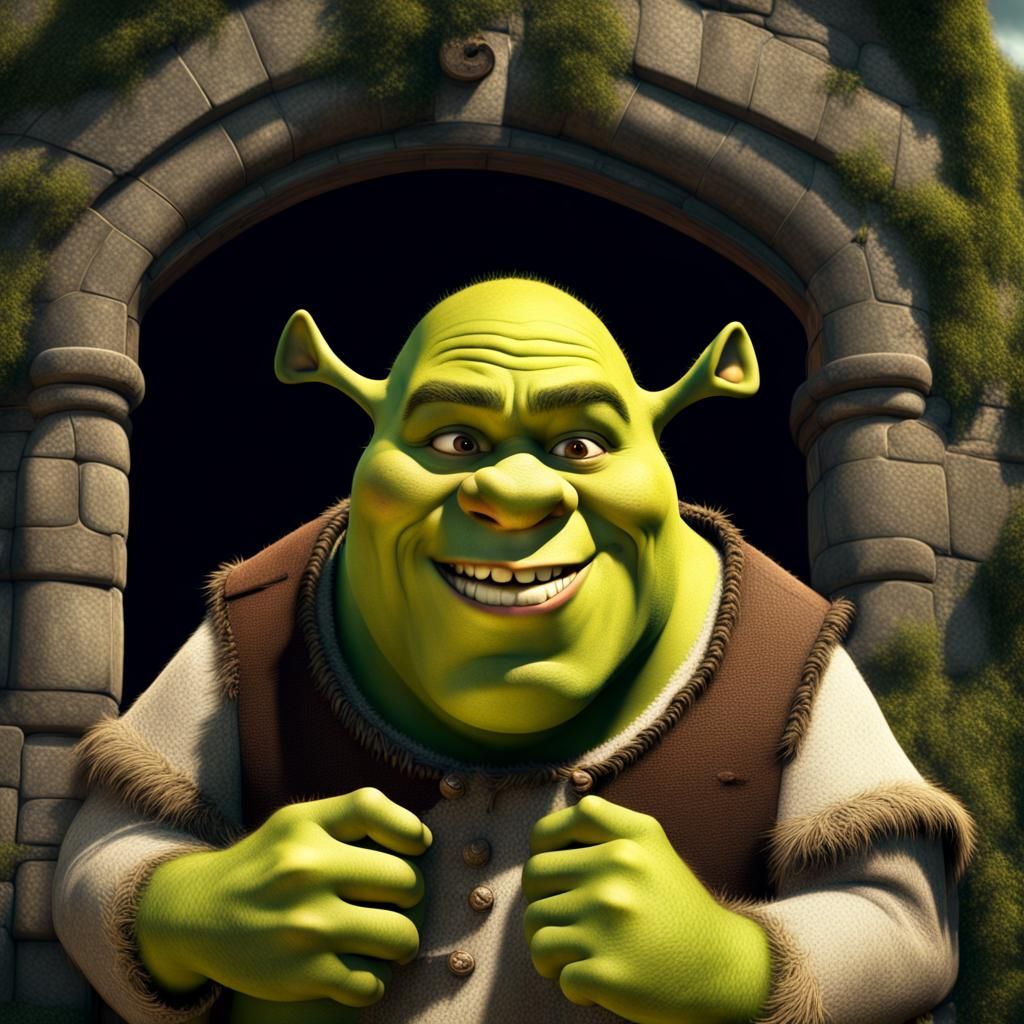 Shrek Makes a Funny Face: Digital Matte Painting