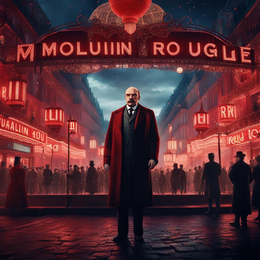 Lenin at Moulin Rouge: Fantasy Concept Art