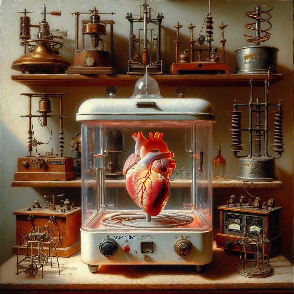 Impressionistic Still Life: Heart in Incubator
