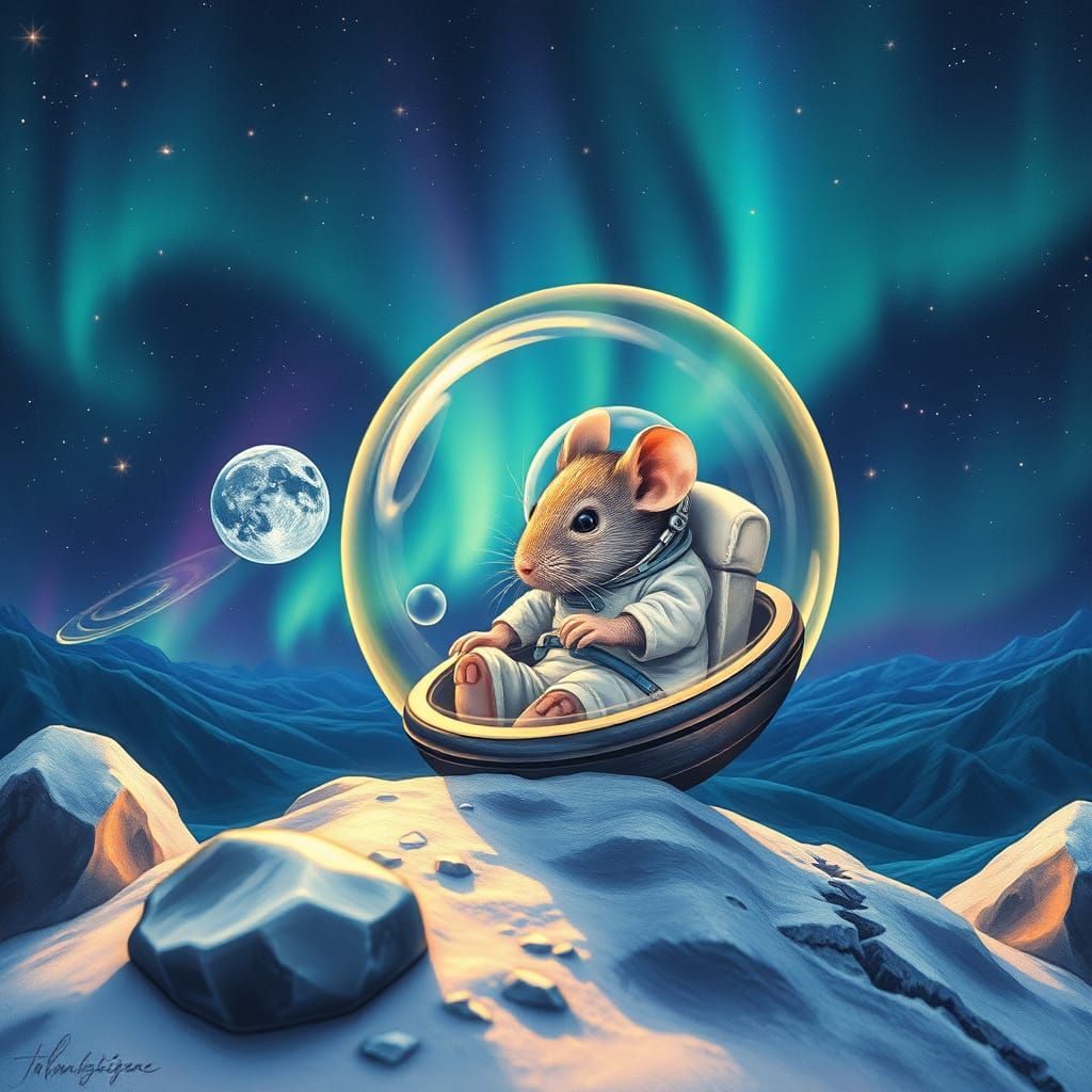 Mouse in a space bubble