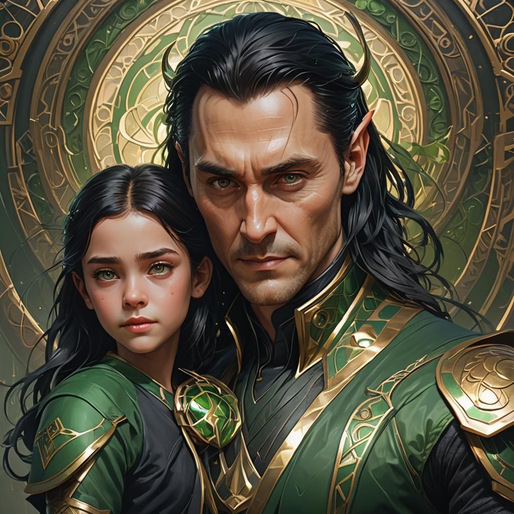 Loki and Girl: Hyperdetailed Portrait in Unreal Engine
