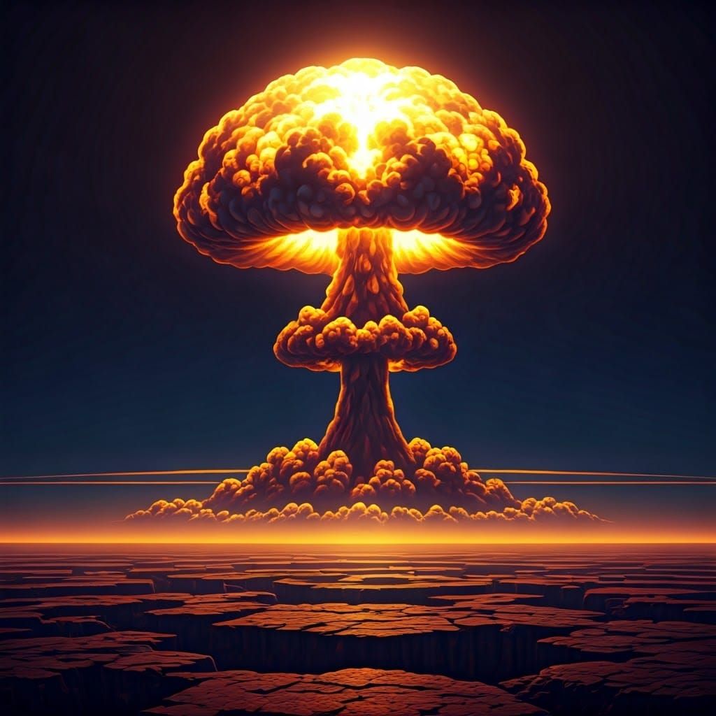 Atomic Explosion: A Dystopian Vision